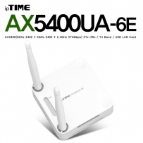 ipTIME(아이피타임) 11ax USB 무선 랜카드 AX5400UA-6E BLACK